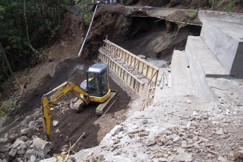 Interventions au niveau du bief Levada da Fajã do Rodrigues, Madeira